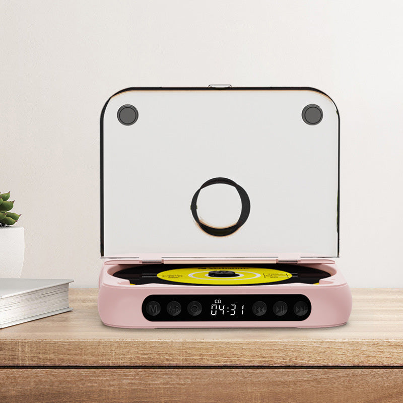 Přenosný Bluetooth CD přehrávač | Bezdrátové streamování a přehrávání CD | s dálkovým ovládáním | RetroSpin