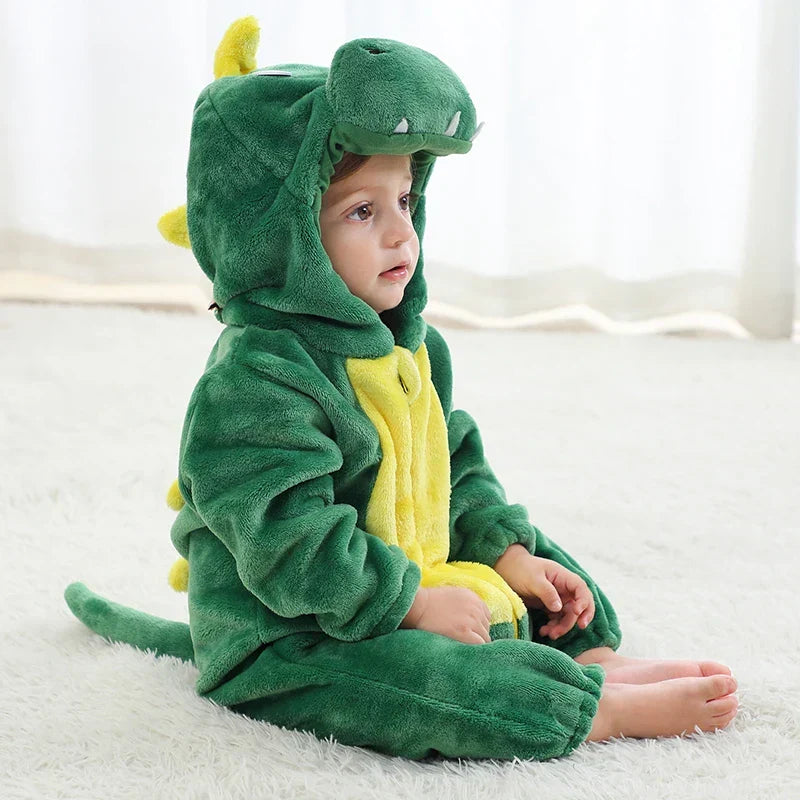 Combinezon din fleece pentru bebeluși | Design în straturi cu glugă | Salopetă confortabilă cu fermoar | CuddleZoo