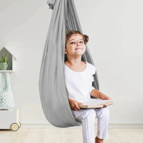 Sensorische Schaukel für Kinder ab 3 Jahren | 100 x 280 cm, belastbar bis 100 kg | Atmungsaktives Elasthan, waschbar 1