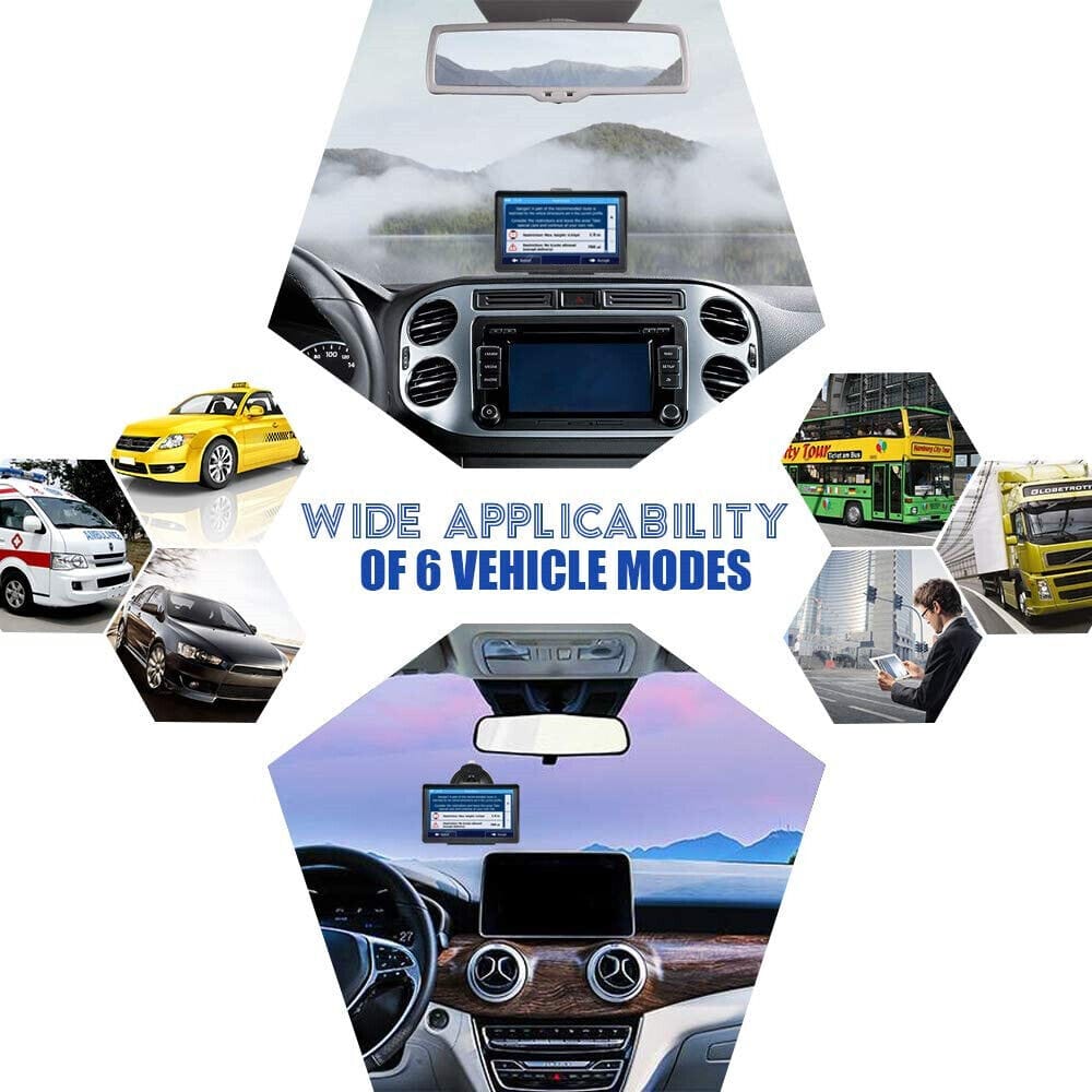 GPS-Navigationssystem 7 Zoll Touchscreen | Europakarten, Saugnapfhalterung inklusive | Für Auto und Lkw geeignet 7