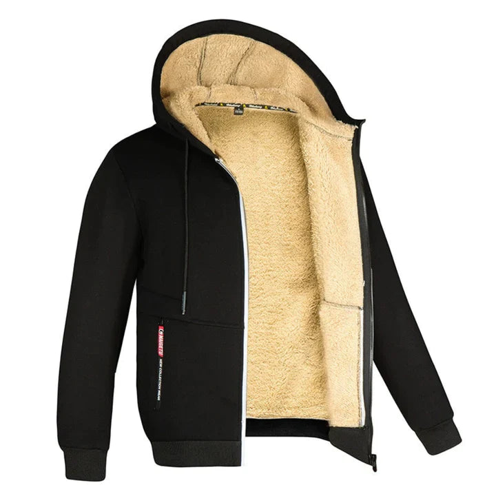 Jared™ - Warmer Wollmantel mit Fleecefutter