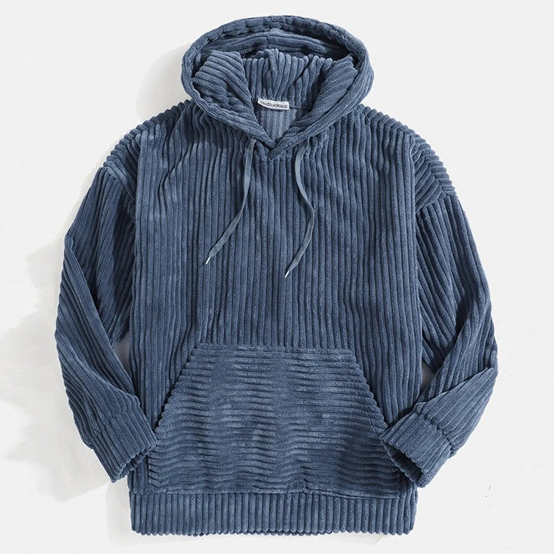 VELVETRON™ - VELOURS KAPUZENPULLOVER