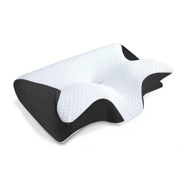 Ergonomisches Nackenstützkissen aus Memory-Schaum | Grau oder Schwarz | Optimale Nacken- und Wirbelsäulenstütze 8