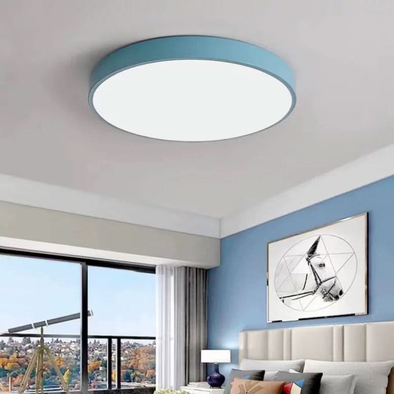 LED Deckenleuchte Metall Ø 30/40/50 cm | Rund in 5 Farben, Warm- oder Kaltweiß | Energieeffizienz A+ für Wohnzimmer & Büro 3