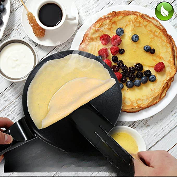 Přenosný elektrický palačinkovač | na tenké crêpes a palačinky | nepřilnavý povrch | SwiftPan