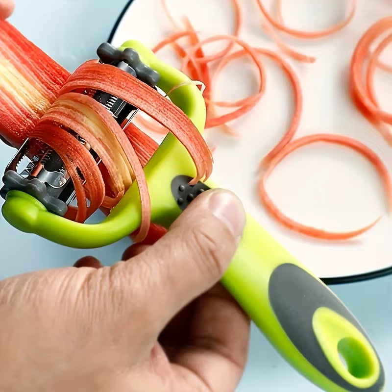 Küchenschäler 3-in-1 robust ergonomisch vielseitig mit Reibfunktion 4