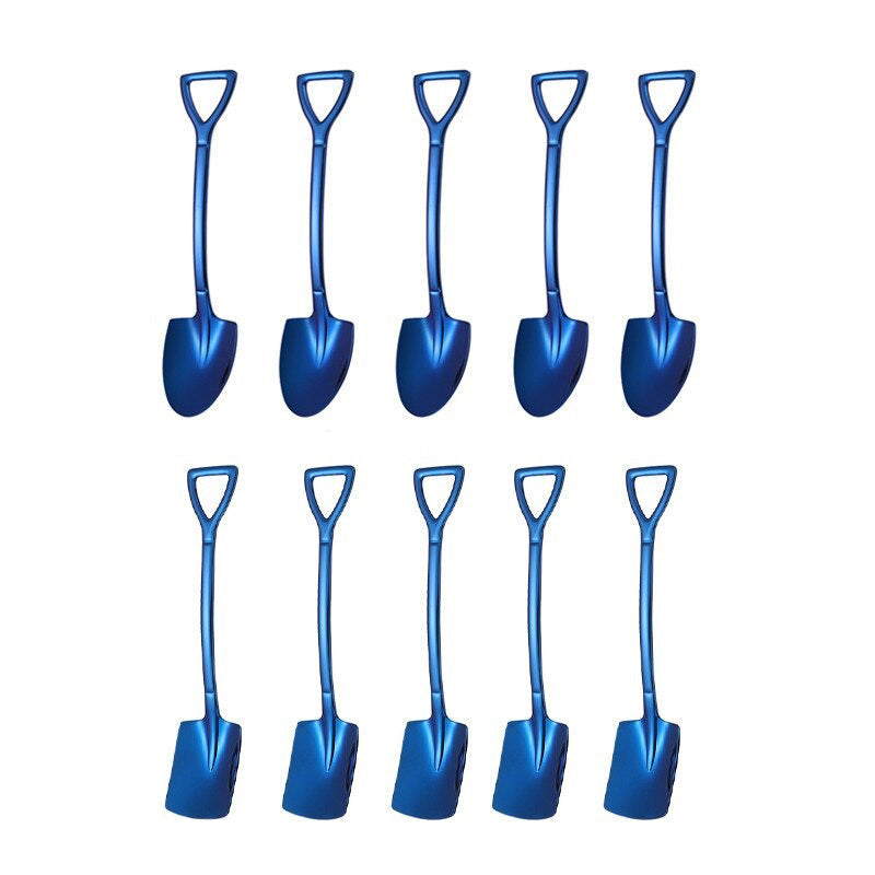 Kaffeelöffel Set Edelstahl 10-teilig | Schaufel, Dessertlöffel & Teelöffel | Vielseitig für Rühren, Schöpfen und Servieren 6