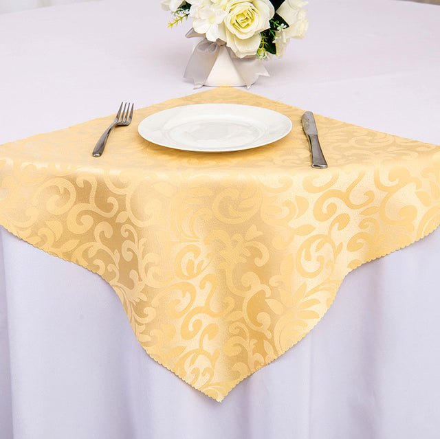 Tischservietten Polyester Jacquard 10er Set | Geprägte Wellenkante | Waschbar & Wiederverwendbar für Esstisch, Feiern und Deko 22