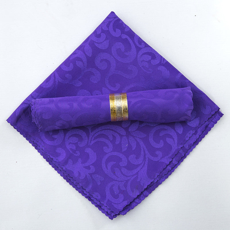 Tischservietten Polyester Jacquard 10er Set | Geprägte Wellenkante | Waschbar & Wiederverwendbar für Esstisch, Feiern und Deko 5