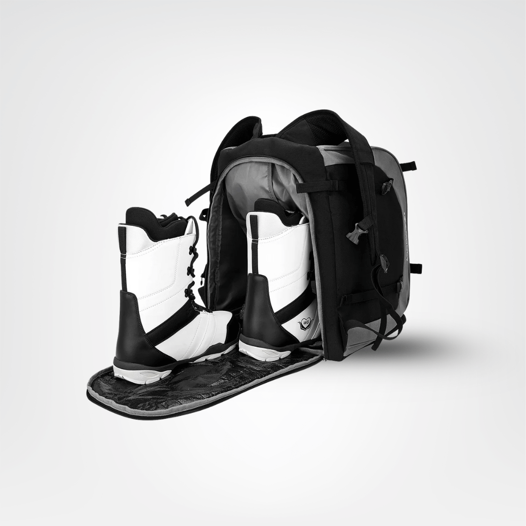 Ski Rucksack 65L | Skistiefeltasche mit Helmfach & Skibrillenfach | Oxford-Gewebe, verstellbare Trageriemen, Skihalterung 10
