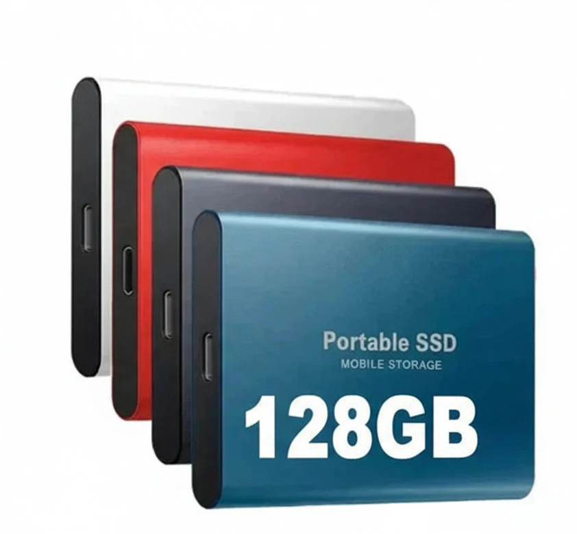 128GB Externe SSD | Lese-/Schreibgeschwindigkeiten von bis zu 550 MB/s | Stoßfest | Nexdrive