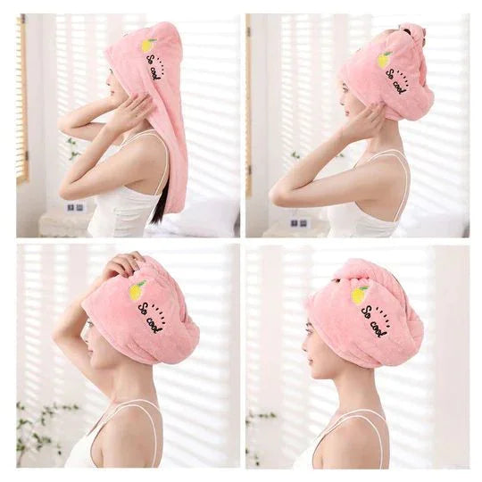 Haarhandtuch für alle Haartypen | Mikrofaser, hochabsorbierend | Trocknet Haar in 5 Minuten, reduziert Frizz ohne Hitze 1