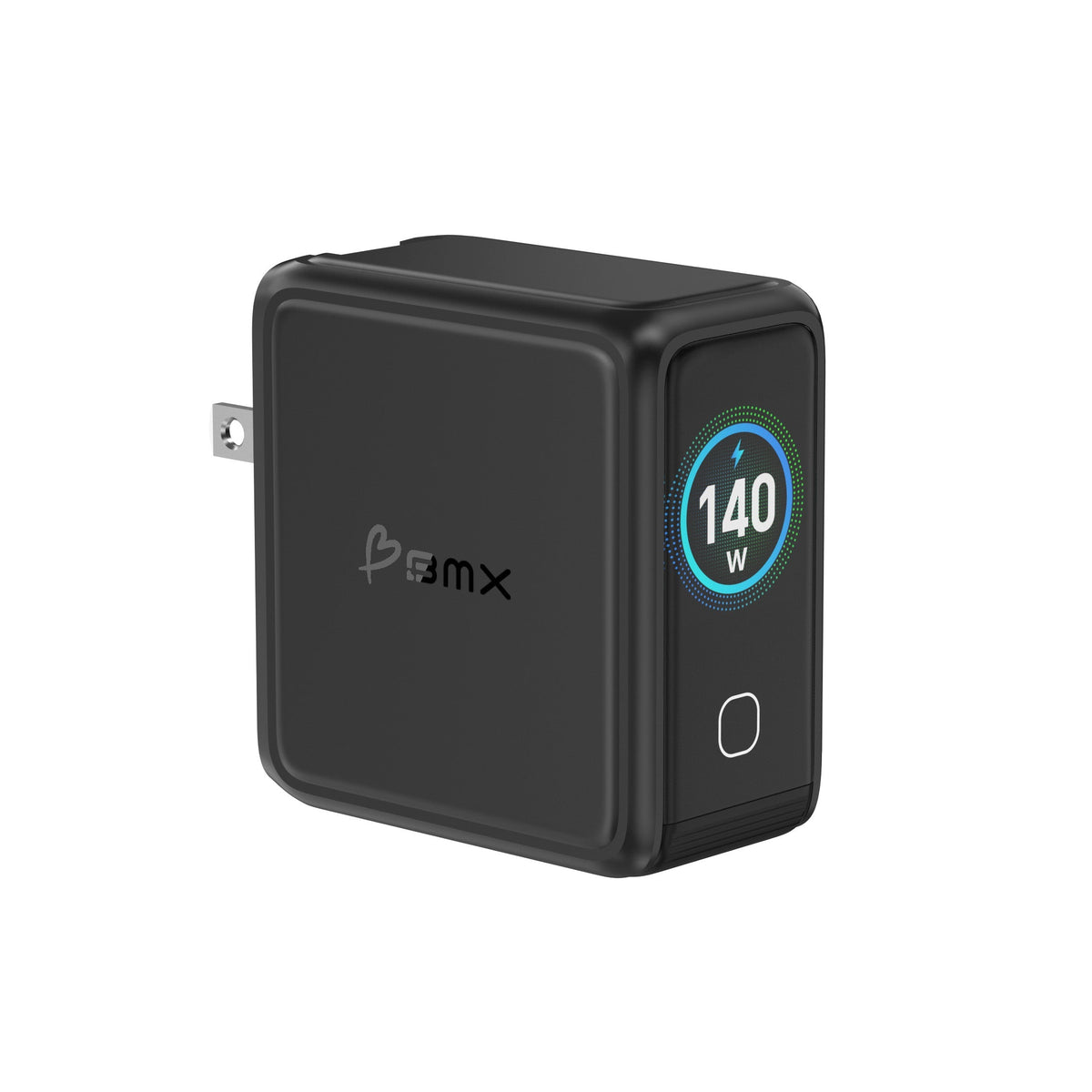 140W GaN Ladegerät mit 4 Anschlüssen | USB-C, USB-A & LCD-Display | Schnellladefunktion für Laptop, Smartphone & Tablet weltweit