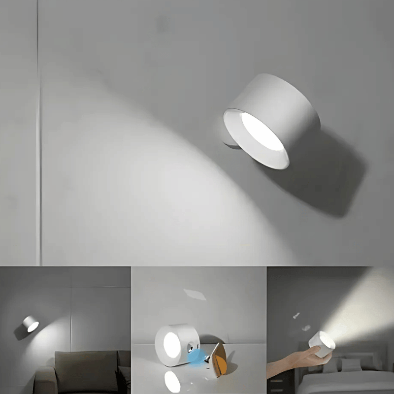 LED-væglampe Trådløs | 360° drejelig | Varmt læselys | TwistLight