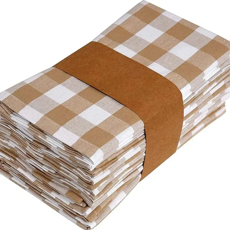 16" Wiederverwendbare Stoffservietten Polyester | Verstärktes Set mit Platzdeckchen, waschbar | Für Alltag und festliche Anlässe