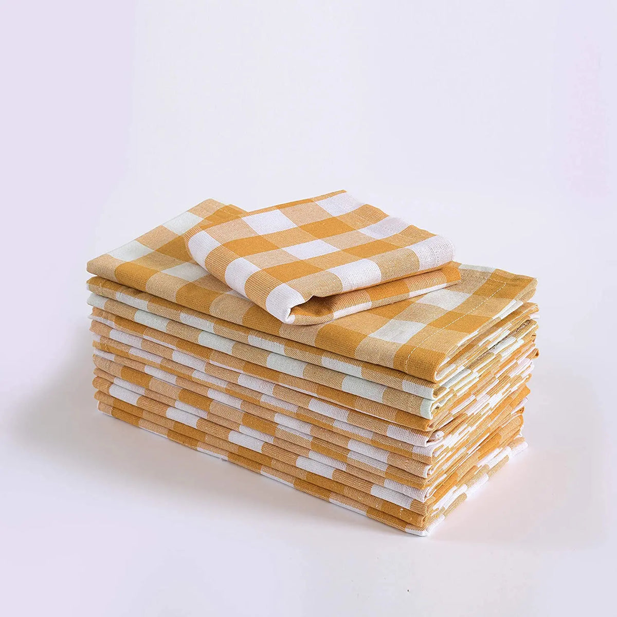 16" Wiederverwendbare Stoffservietten Polyester | Verstärktes Set mit Platzdeckchen, waschbar | Für Alltag und festliche Anlässe
