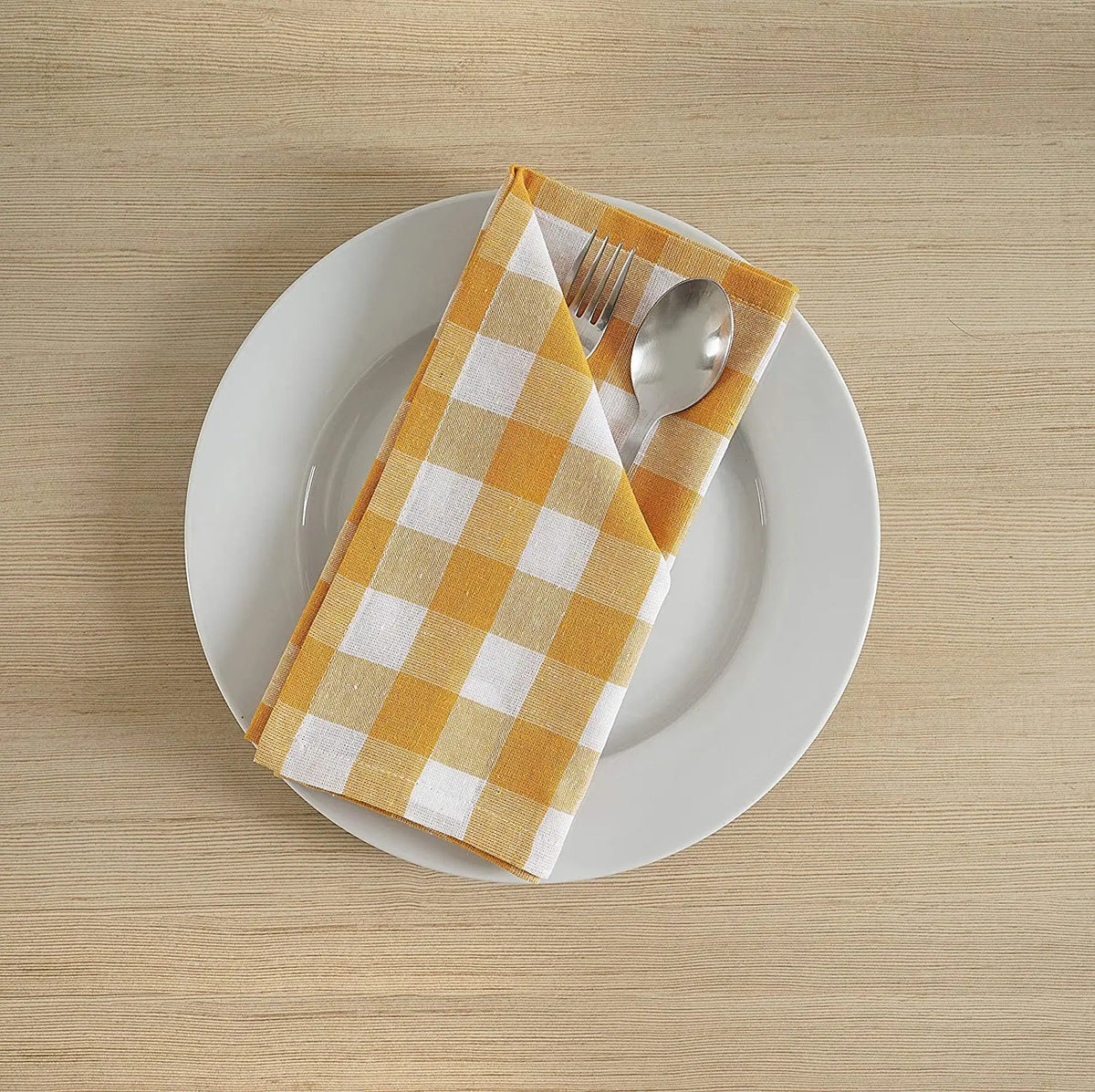 16" Wiederverwendbare Stoffservietten Polyester | Verstärktes Set mit Platzdeckchen, waschbar | Für Alltag und festliche Anlässe