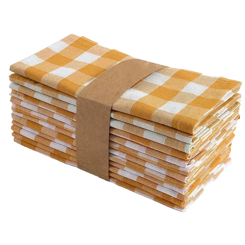 16" Wiederverwendbare Stoffservietten Polyester | Verstärktes Set mit Platzdeckchen, waschbar | Für Alltag und festliche Anlässe