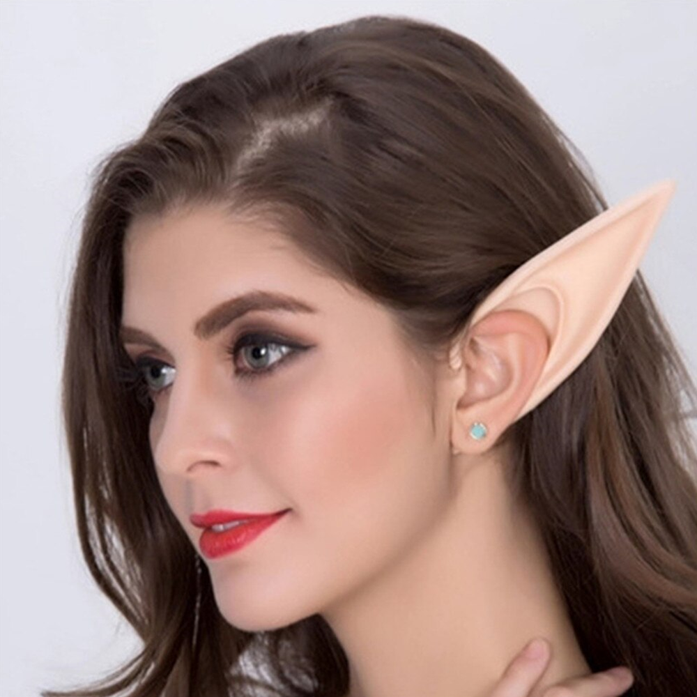 Elfenohren Ohrclips für Damen | Spitzohren ohne Piercing, realistisch | Ideal für Cosplay, Halloween, Fasching & Anime-Kostüme 6