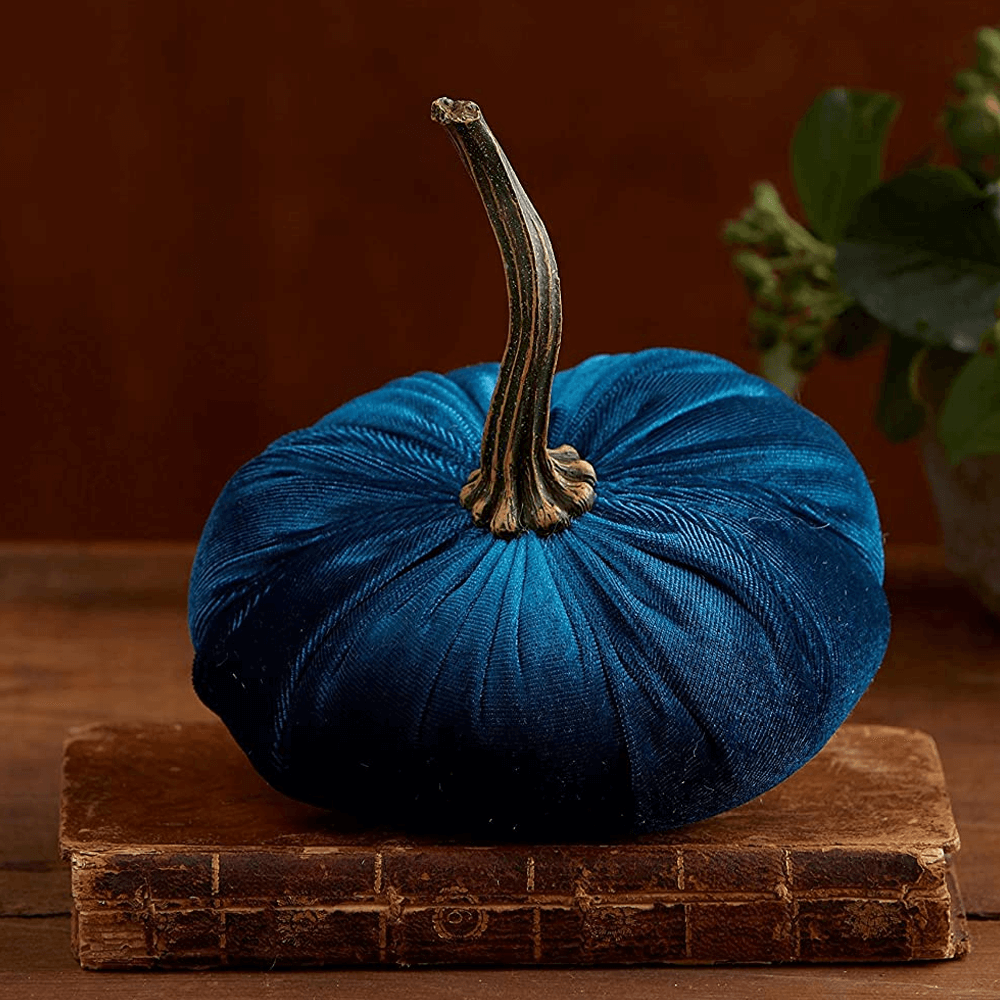 Plüsch Samt Kürbis Deko Halloween | Weich Gefüllt, Vielseitig als Kissen oder Dekoration | Ideal für Herbst, Halloween und Feiern 1
