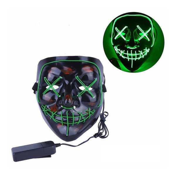 LED Maske Damen | Leuchtstark für Halloween 6