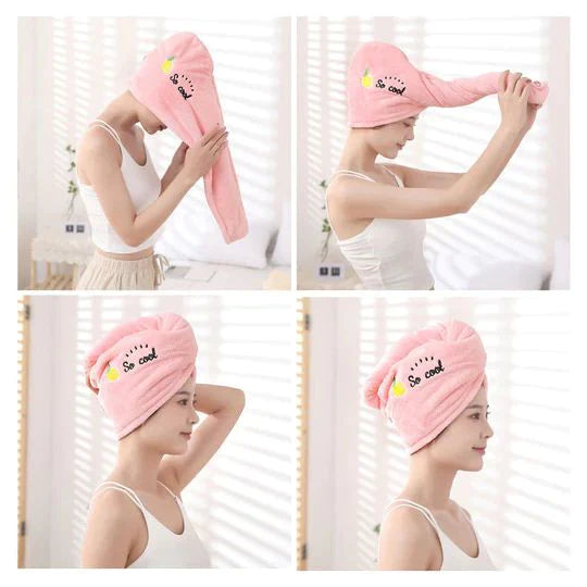 Haarhandtuch für alle Haartypen | Mikrofaser, hochabsorbierend | Trocknet Haar in 5 Minuten, reduziert Frizz ohne Hitze 4