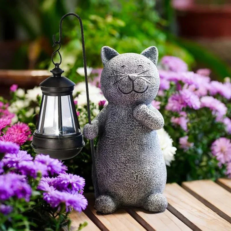 Solcelledrevet belysning | Kattefigur | Vejrbestandig | Lumikitty