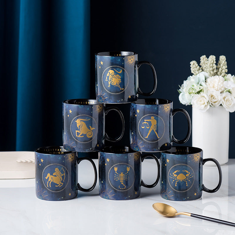 Sternzeichen Tasse Keramik | Farbwechsel bei Hitze, 12 Sternbilder wählbar | Ideal als Geschenk für Astrologie-Fans 8