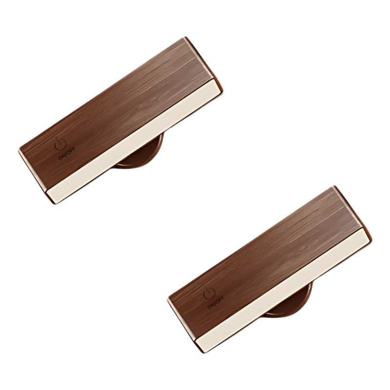 Illuminazione da parete wireless in legno | 3 temperature di colore | Controllo touch con timer | BrightTouch