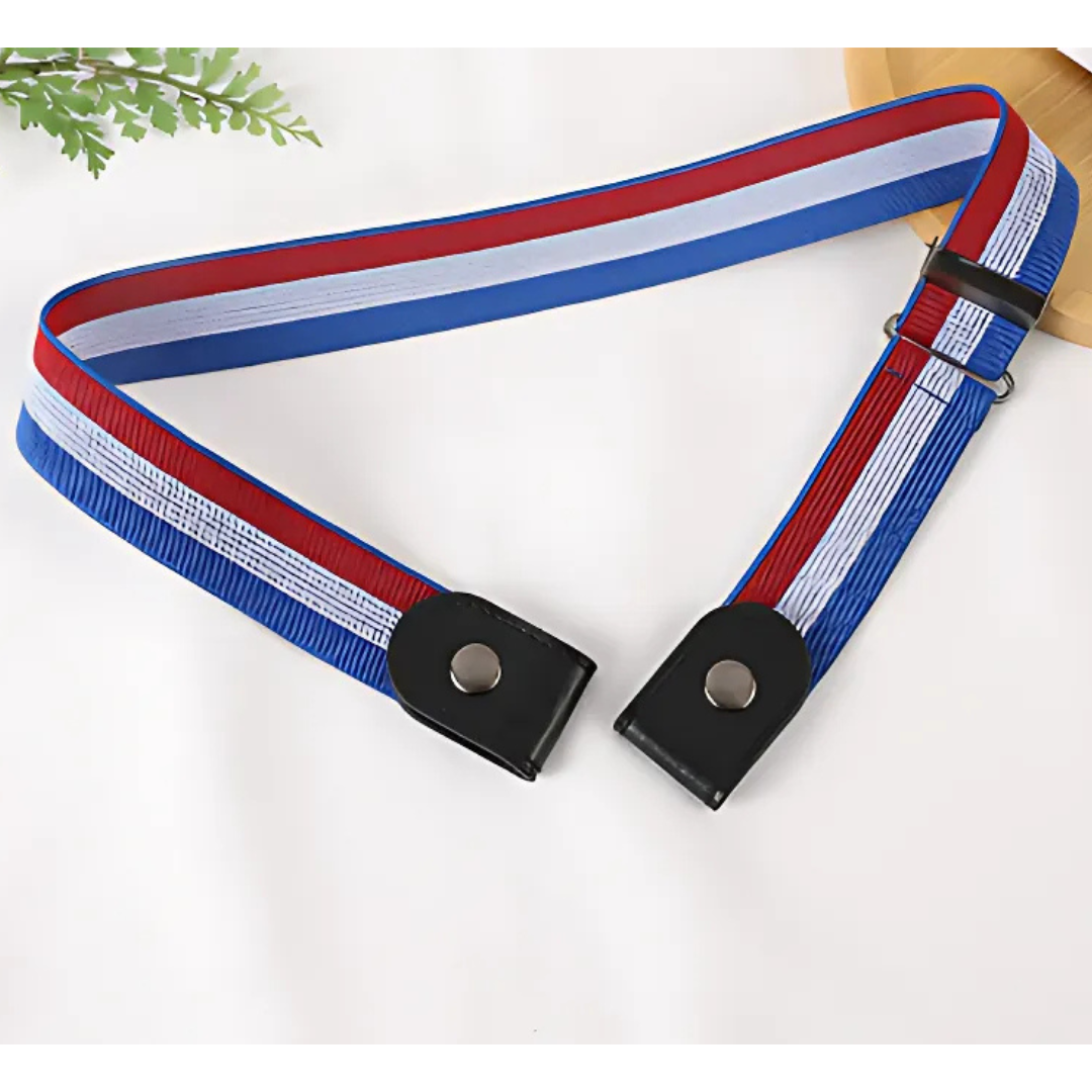2-Taillengürtel ohne Schnalle | Elastisch 40-105 cm | Flach & Druckfrei | SlimBand