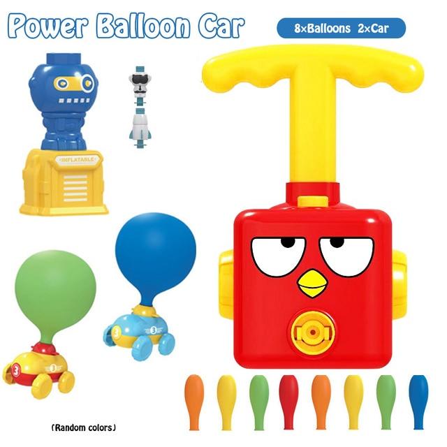 Ballonauto Spielzeug aus ABS | Fährt ganz ohne Batterien durch Luftballon-Antrieb | Set mit Ballons und Spielzeugautos 13