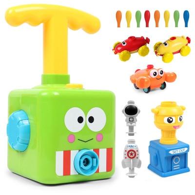 Ballonauto Spielzeug aus ABS | Fährt ganz ohne Batterien durch Luftballon-Antrieb | Set mit Ballons und Spielzeugautos 16