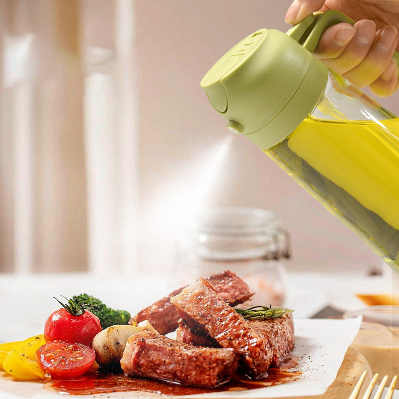 2-in-1-Öl-Sprühflasche aus Glas | Sprühen & Gießen, 450 ml Fassungsvermögen | BPA-frei, präzise Öldosierung für jeden Tag 4