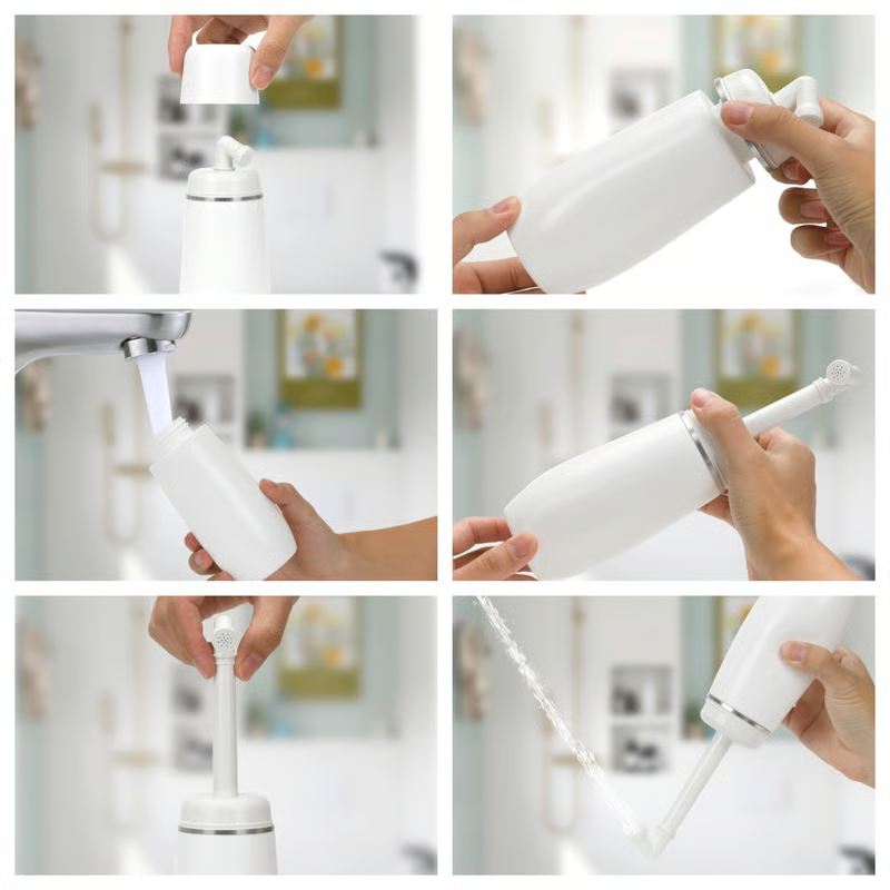Bærbart bidet | Påsættelig sprøjtedyse | Skånsom vandstråle | PureSpray