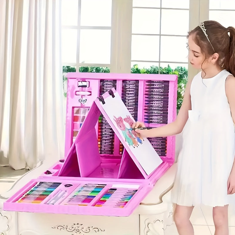 Kit artistique de 208 pièces | Set de peinture pour enfants | avec chevalet | MiniArtist