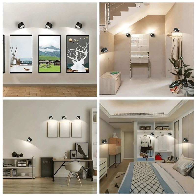 LED-væglampe Trådløs | 360° drejelig | Varmt læselys | TwistLight