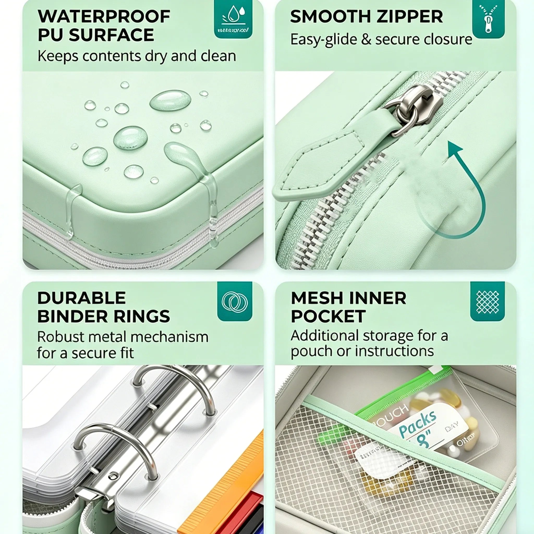 Pilleorganizer | Vandtætte poser, der kan mærkes | Ugeoversigt | PillPocket