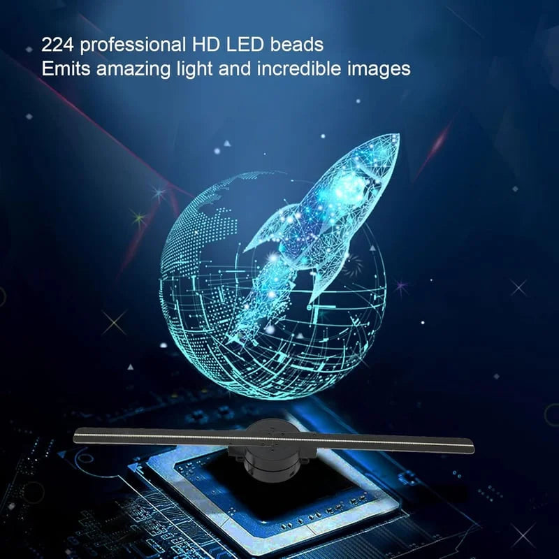 LED Projektor 3D Hologramm Werbedisplay hängend mit verstellbarem Winkel