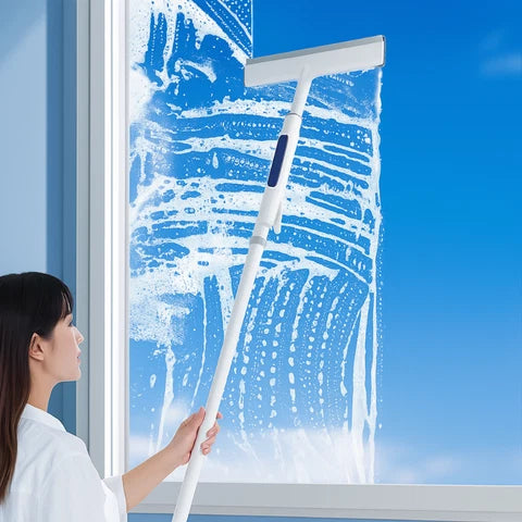 Funcție de pulverizare și ștergere pentru ștergătoare de geamuri | Lamă dublă | Pentru ferestre, oglinzi și mașină | ClearGlide