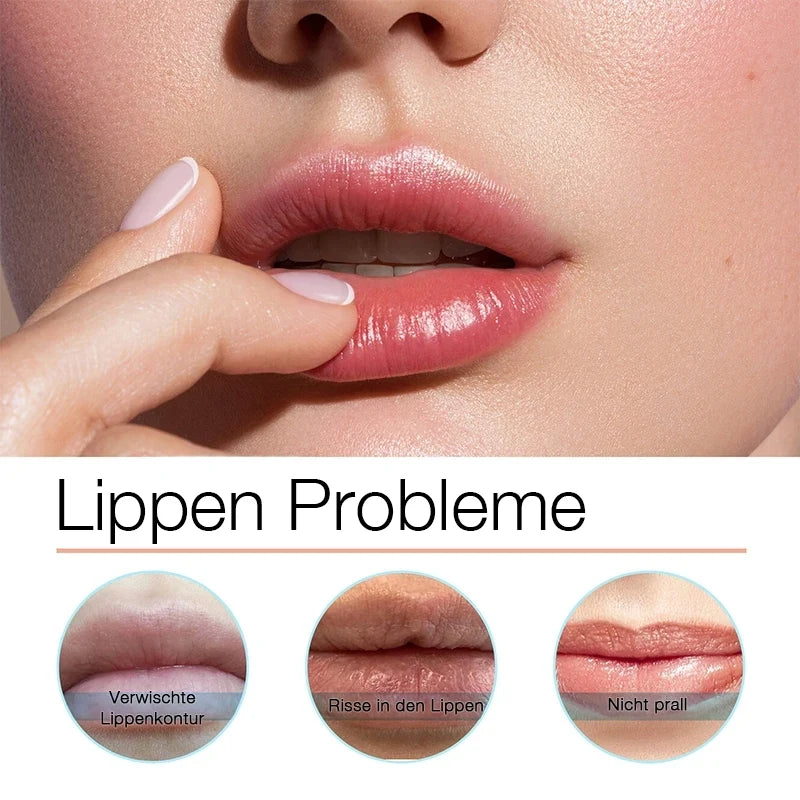 Lippenkonturstift Damen Wasserfest | Hyaluronsäure, Himbeerextrakt & Vitamin E | Pflegt und Verschmiert Nicht, 3 Farbtöne 7