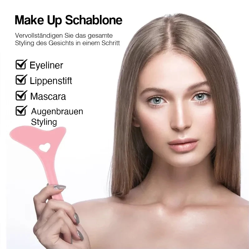 Eyeliner Schablone Damen Silikon wiederverwendbar mit Federstruktur