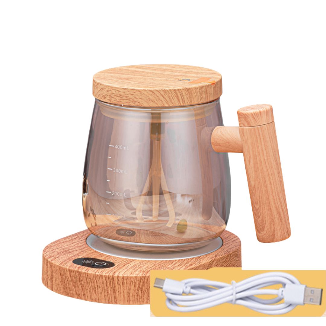 2in1 Mixer Tasse aus Holz