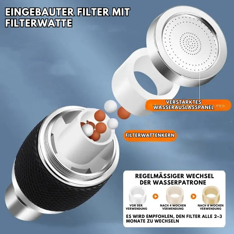 360° Drehbarer Spritzwassergeschützter Wasserhahn-Aufsatz™ – Beherrschen Sie Ihren Wasserfluss, Halten Sie Ihre Küche Makellos