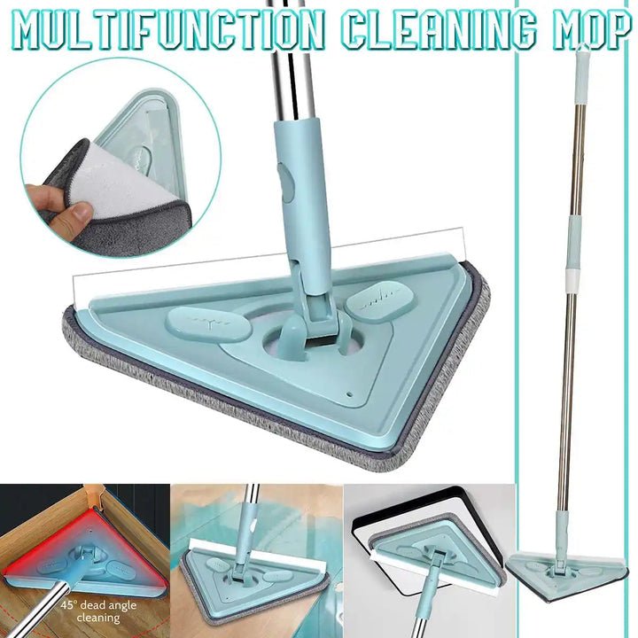 360° Dreieck-Bodenwischer | Für Fliesen, Laminat, Vinyl & Fenster | Dreieckskopf | CornerSweep