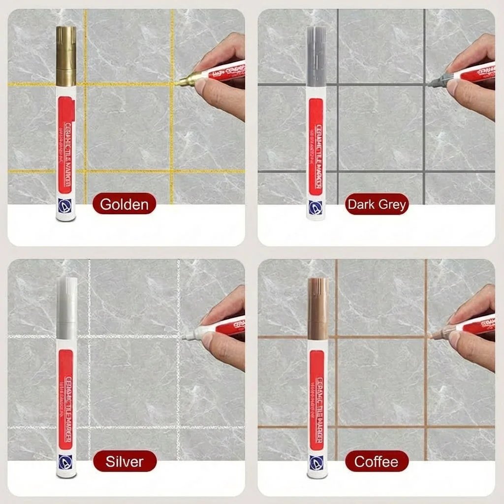 Proti plísni a voděodolný spárovací fix | Zakryje skvrny a zabarvení | Rychle schne | SealPen