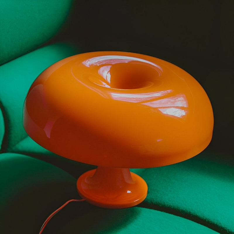 Svampeformet bordlampe | Dæmpbar, tre lysfarver | Varmt retrodesign | SoftCap
