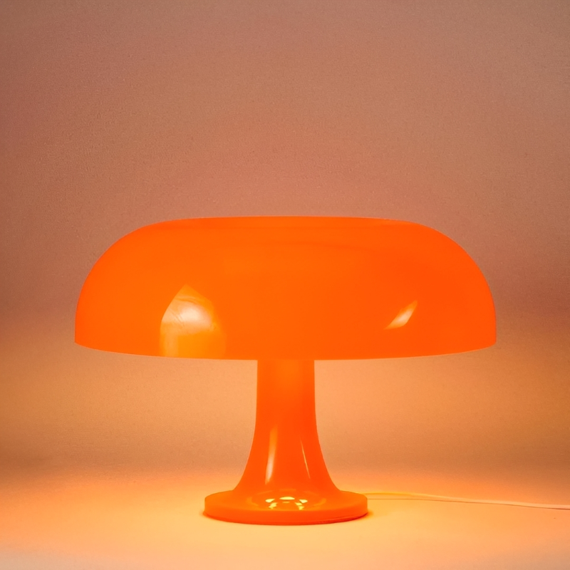 Svampeformet bordlampe | Dæmpbar, tre lysfarver | Varmt retrodesign | SoftCap