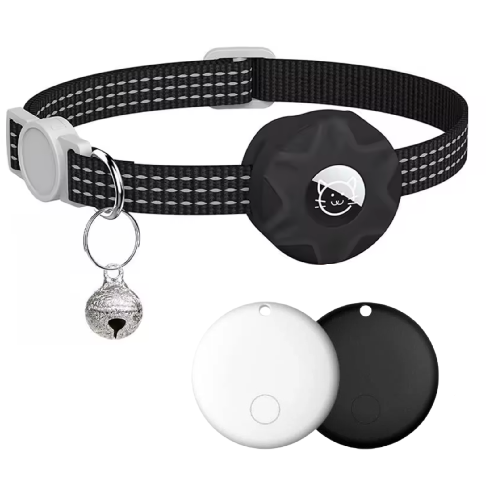 Rastreador inteligente e coleira para gatos | Sem GPS e SIM | Localização através da rede Android | FindPaw