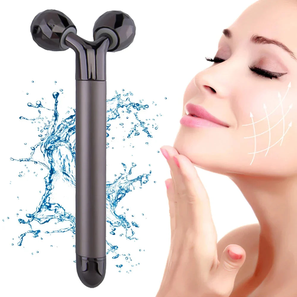 3D Gesichtsroller für Damen | 360° Rotation, 6000–10000 U/min | Straffend gegen Falten, für Gesicht, Hals & Körper
