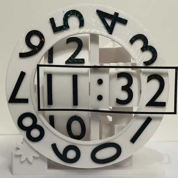 3D-Triaxial-Wanduhr | Modernes Design | Minimalistisches Statement-Piece | Angletime